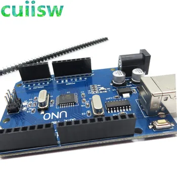 1PCS UNO R3 UNO rada pre Arduino(Kompatibilné), UNO MEGA328P CH340 Č USB KÁBEL