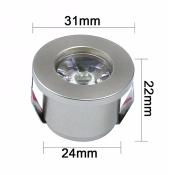 1W /3W LED Biela/Teplá Biela AC 85-265V Mini Povrchovú montáž Svetlo led downlight Šperky Kabinetu Lampy, bodové svetlo 51672