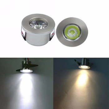 1W /3W LED Biela/Teplá Biela AC 85-265V Mini Povrchovú montáž Svetlo led downlight Šperky Kabinetu Lampy, bodové svetlo