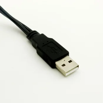 1x USB 2.0 Typ A Samec na USB 2.0 Ženské a Mužské Port Údaje Nabíjačku Extender Konektor Y Rozdeľovací Kábel 30 cm/1 metrov