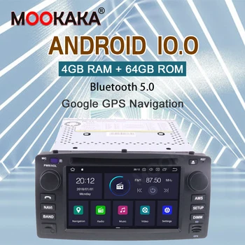 2 Din 2001 2002 2003 2004 2005 2006 Pre Toyota Corolla BÝVALÝ Android Prehrávač Video Audio Rádio GPS Navigácie základnú Jednotku Auto Stereo