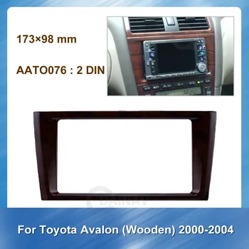 2 DIN autorádia stereo Montáž, inštalácia adaptéra fascia Pre TOYOTA Avalon Drevené 2000-2004 Auto DVD Prehrávač rám Audio rám