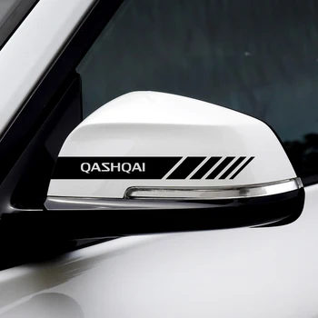 2 KS Auto Spätné Zrkadlo Dekorácie Prúžok Nálepka pre Nissan Nismo X-trail Qashqai Leaf Micra Sentra Hliadky Maximá Pulsar Odtlačkový