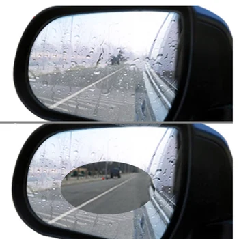 2 KS Auto Spätné Zrkadlo Film Anti Fog Okno Jasné Rainproof Spätné Zrkadlo Ochranné Auto Produkty Interiérové Doplnky 14271