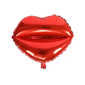 2 ks Fóliové Balóniky Romantický Ligatúry ľúbostný List Pery Tvar Balón Valentína Navrhnúť Svadobné Dekorácie, Party Dodávky