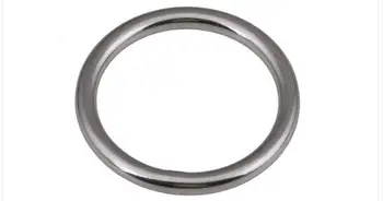 2 ks M6 nehrdzavejúcej ocele 304 bezšvíkové prsteň kruhu O-krúžok pevné hojdacia sieť jogy spojenie krúžky