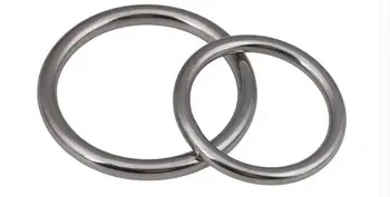 2 ks M6 nehrdzavejúcej ocele 304 bezšvíkové prsteň kruhu O-krúžok pevné hojdacia sieť jogy spojenie krúžky