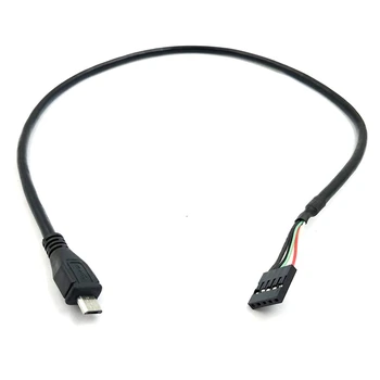 (2-Pack) 50 5 Pin Doske Žena Hlavičke Micro-USB Muž Adaptér Dupont Extender Kábel usb (5Pin/Micro-USB)