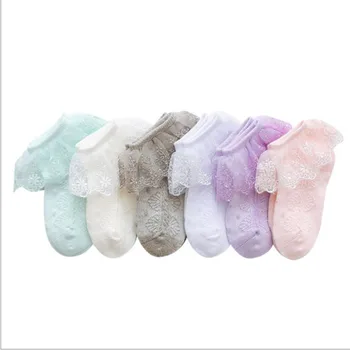 2 páry baby girl čipky ponožky bavlna princezná jar a na jeseň deti čipky ponožky