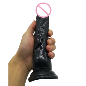 20.5*3.8 cm Realistický Penis Super Obrovský Big Dildo Análny plug Flexibilné S Prísavkou Umelý Penis Žena Masturbator sexuálnu Hračku, 21987