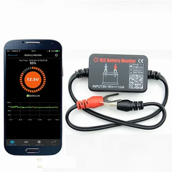 2018 12V Bluetooth 4.0 Auto Battery Monitor Tester Diagnostický Nástroj Pre Android, IOS Iphone Digitálny Analyzátor Batérie Merania