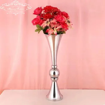 2018 Nový Štýl Svadobné Kvetinové Vázy Rúrka Stojana Manželstva Dekoratívne Vrchol Stôl Dekorácie Udalosť V Cestnej Viesť