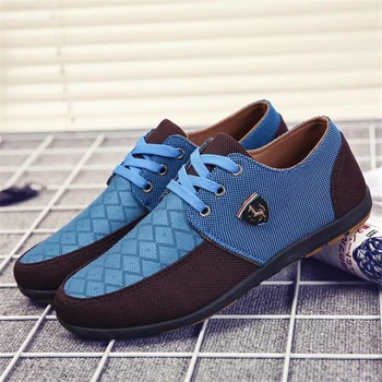 2018 pánske členkové Topánky mens plátno topánky pre mužov obuv muži móda Bytov módne značky Zapatos de hombre 31693