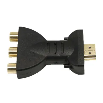 2019 New Vysoká Kvalita pozlátený HDMI 3 RGB RCA Audio Video Adaptér AV Component Converter Káble HDMI Female-žena ONLENY
