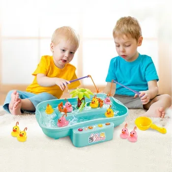 2019 Nový 21 KS / VEĽA Detí, Chlapec, dievča, rybolov hračka nastaviť vyhovovali magnetické hrať vodné hračky pre deti ryby námestie hot darček pre deti
