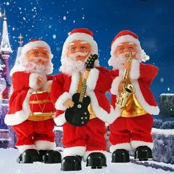 2019 Vianočný Spev, Tanec Santa Claus Darček Hračka Vianočnou Novinkou Animovaný Obrázok Vianočný Dekor