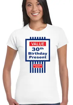 2019 Ženy Roztomilý T-shirt Dámske Vtipné 30. Narodeniny T-Shirt Tesco Value Štýl Lete sexy Tee tričko 731