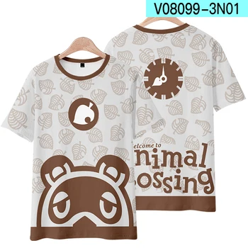 2020 Animal Crossing Nové Obzory T-shirt Tom Kút Cosplay Letné Beach Muži Ženy Krátky Rukáv Topy T-shirt Strany Kostým