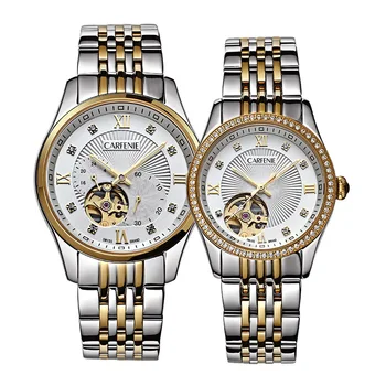 2020 Nové Hodinky CARFENIE Pár Automatické Hodinky Mužov Najvyššej Kvality Kostra Mechanické Hodinky Náramkové hodinky Pre Ženy 24131