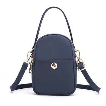 2020 nové mini žena taška cez rameno vodeodolného nylonu Dámske tašky 7 farby solid Black taška Multi Vrecku bežné malé tašky pre ženy