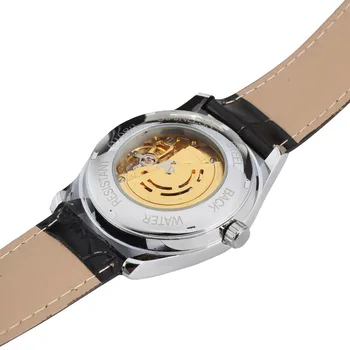 2020 Pánske Hodinky Top Značky Luxusné Mechanické Kostra Watche Mužov Originálny Kožený Remienok z Nerezovej Ocele Späť relogio masculino