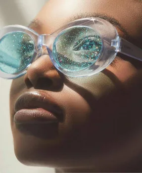 2020 V Pohode Jedinečný Oslniť Častíc Objektív Oválne Style Slnečné Okuliare Ženy Muži Strany Značky Sesign Slnečné Okuliare Oculos De Sol