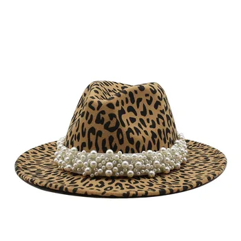 2020 Vlnená Plsť Klobúk Panama Jazz Fedoras klobúky pearl vintage spp Formálnej Strany A Fázy Top Hat pre Ženy, mužov unisex 35728