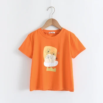 2021 Nové Letné Girk T-shirt tie Dye T-Shirt Deti, pre Dievča, Chlapca, detské Košele Dieťa, Batoľa, Dieťa Tee Topy Oblečenie Krátke Tees 2-6T