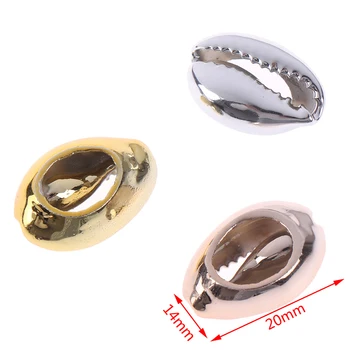 20Pcs DIY Gold/Silver Plated Shell Conch Korálky Cowrie Šperky Plavidlá Príslušenstvo 60406