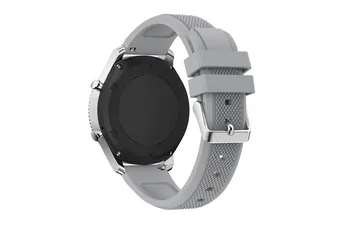 22 mm Silikónové Watchband Popruh pre Samsung Galaxy Sledujte 3 45mm /Výstroj S3 Band Náramok Sport Nahradenie Náramok pre Galaxy 46 mm