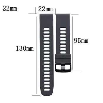 26 22 mm Watchband pre Garmin Fenix 6X 6 5X 5 Plus 3 3 H Predchodcu 935 Sledovať Rýchle Uvoľnenie Silikónové Jednoduché uchytenie potítka Popruh