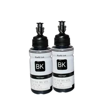 2BK Kompatibilné dye based náplň ink kit pre Epson tlačiareň L100 L110 L120 L132 L200 L210 L222 L300 L312 L355 L350 L362 L366 L550