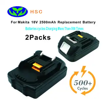 2KS 2.5 Ah 18650 Batériu Mak18B Lítium Battery18V Náhrada za Makita Batérie 18V BL1830 LXT400 194309-1 BL1815 BL1835 29563