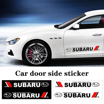 2ks/set Auto Logo Odtlačkový Tvarovanie Tela Obtlačky Dvere Auta Strane Nálepky Dlhé Pruhy Príslušenstvo Pre Subaru Impreza Lesník Tribeca