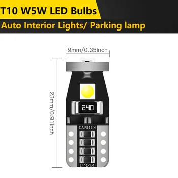 2x Canbus W5W LED T10 2825 Auto Odbavenie Bočné Obrysové Svetlá na Mercedes Benz W211 W221 W220 W163 W164 W203 C E SLK Triedy GLK