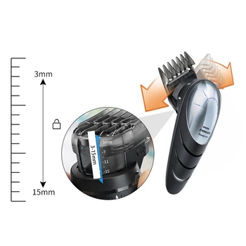 3-15 mm Hair Clipper Špirála pre Philips QC5510 QC5530 QC5550 QC5560 QC5570 QC5580 Clipper Vlasy Holiaci strojček Náhradné Príslušenstvo