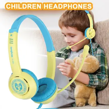 3,5 mm Slúchadlá Slúchadlá pre Deti Bezpečnosť Nastaviteľné Music Headset Stereo Slúchadlá s Mikrofónom pre Počítače, Notebooky Telefón