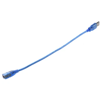 30 cm Modrá USB 2.0 Typ Ženy, Mužov AF-AM Predlžovací Kábel Kábel