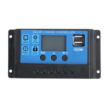30A 12V / 24V LCD spravodajskej služby Automaticky Reguluje PWM Solárny Regulátor Nabíjania Batérie