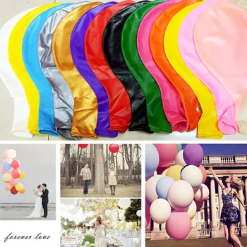 36-inch nadrozmerné balón kolo v tvare srdca latexový balón môže lietať na oblohe macarons kovový farba narodeninovej párty dekorácie
