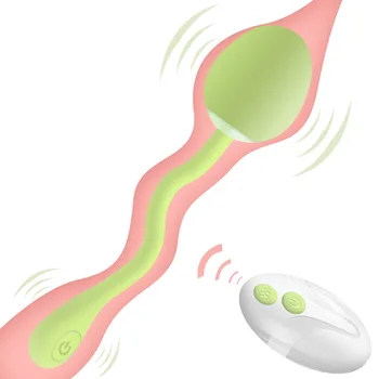 360 Stupeň Flexibilné Skákanie Vajcia Dvojité Hlavu Vibrátor Klitorálny Stimuláciu Ženských Masturbator G-spot Masér Vibračné Dildo
