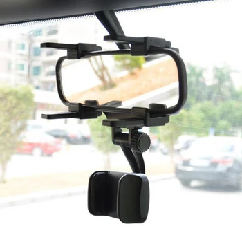 360 Stupeň Rotácie Auto Spätné Zrkadlo Pripojiť Mobilný Telefón, Stojan, Držiak Držiak