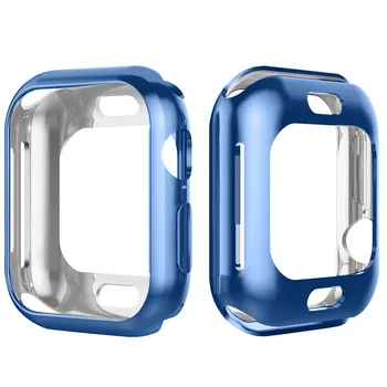 360 Stupeň Slim Sledovať Kryt pre Apple Hodinky 4 44 mm 40 mm Prípade Mäkké Jasné TPU Screen Protector pre iWatch 4 Série ochranné puzdro