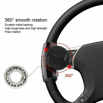 360°Rotačný Volante Vozidla Gombík Loptu Booster Výkon Rukoväť Loptu Rukou Ovládať Loptu Auto Grip Otočením Gombíka Helper Automatické Ovládanie