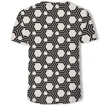 3D Dynamický Obraz T-shirt Mužov Kĺzavý Účinok Tlač Tshirts Muž Letné tričko Priedušná Hornej Tees Dizzy Tshirts Pár Kostým