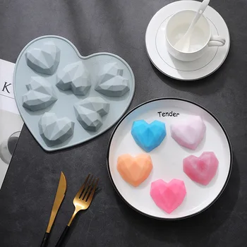 3D Little Love Heart Shape-Diamond Čokoláda Formy Candy Formy na Pečenie Hubky Šifón Mousse Dezert Silikónové Formy Candy 36896