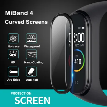 3D Ochranná Fólia pre Xiao Mi band 4 5 Úplné Pokrytie Film pre Mi band5 Smart Watchband Mäkké Screen Protector Pre Mi Kapela Prípade