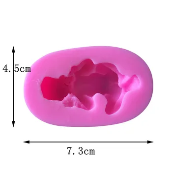 3D Roztomilé Dieťa Silikónové Formy Ružová Fondant Tortu Zdobenie Pečiva Nástroje Sprcha Modelovanie Čokoláda, Formy Pre Kuchyňa CT2139