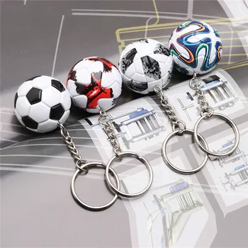 3D Športy, Futbal, kľúčenky Suvenírov PU Kožené Keyring pre Mužov Futbalových Fanúšikov Keychain Prívesok Priateľ Dary