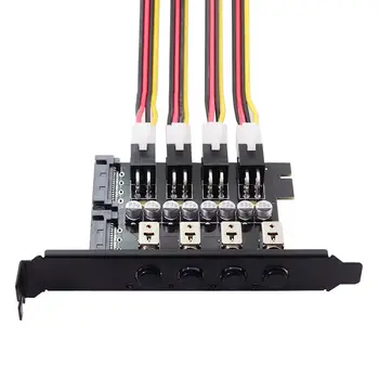4 jednotka Pevného Disku Systém Kontroly Inteligentné Riadenie Systému HDD SSD vypínač s PCI Držiak